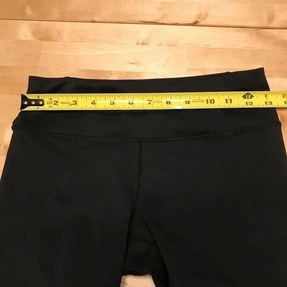 Athleta Asym Mesh Sonar Tight Leggings Pants Women’s Size XS Black Gold Silver - Picture 13 of 14